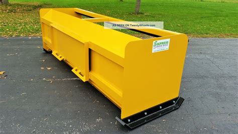 skid steer push box|skid steer snow pusher box.